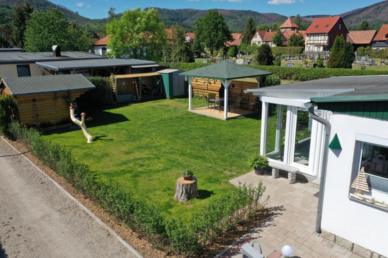 Ferienhaus Zur Lehns Mit Garten Am Harz Ilsenburg Bagian luar foto